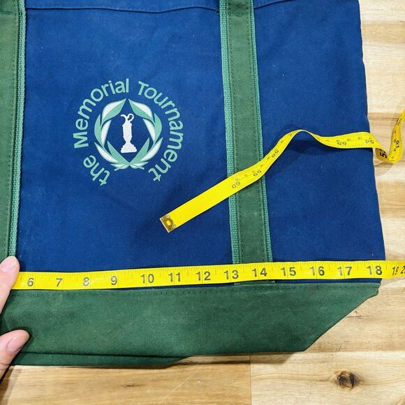 RARE Vintage 90s y2k Memorial Tournament Golf Canvas Boat Tote Bag Heavy Weight - Picture 9 of 10